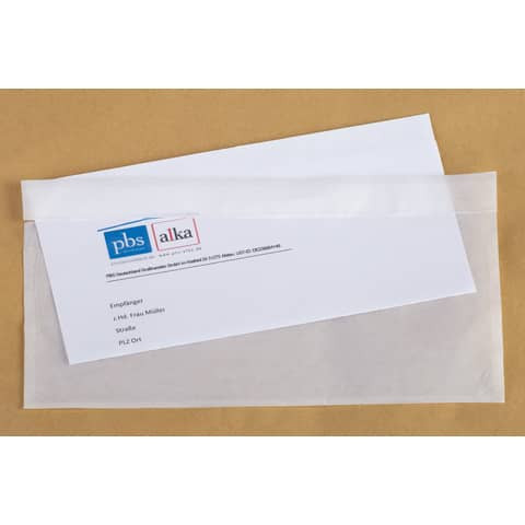 Begleitpapiertasche DL SK 250ST DOCUFIX 2FVDO402020 ohne Aufdruck