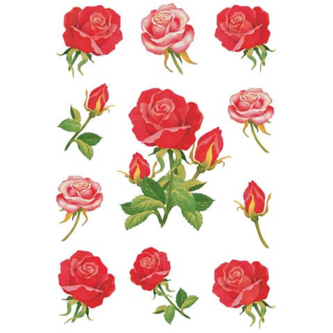 Schmucketikett Rosen 33 Stück HERMA 3581