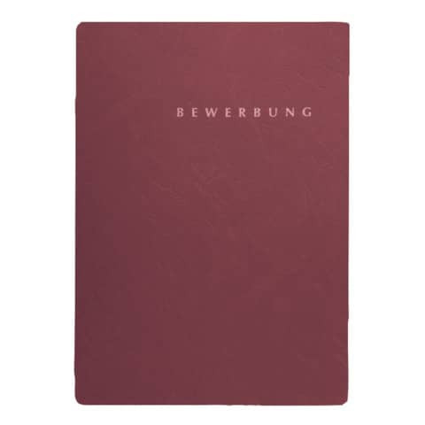 Bewerbungsmappe Select A4 rot PAGNA 22002-01 Pappe m.Klemm.