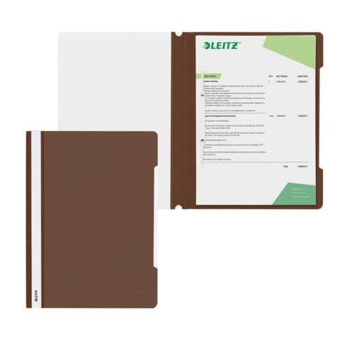 Schnellhefter A4 braun LEITZ 41910075 Plastik