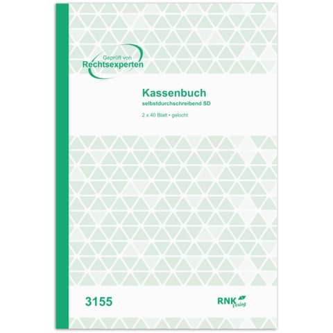 Kassenbuch A4 SD 2x40BL RNK 3155