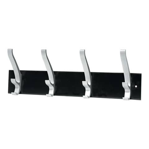 Wand-Kleiderhaken ALU schwarz UNILUX 100340805