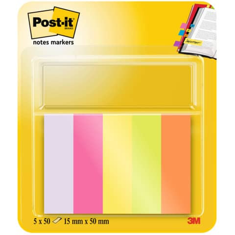 PageMarker 15x50mm Neonfarben POST IT 670-5 5x100Bl