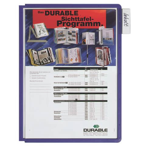 Sichttafel A4 blauviolett DURABLE 5606 44