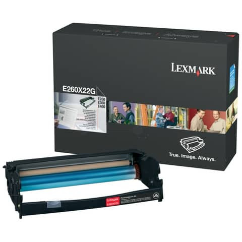 Trommeleinheit schwarz LEXMARK E260X22G