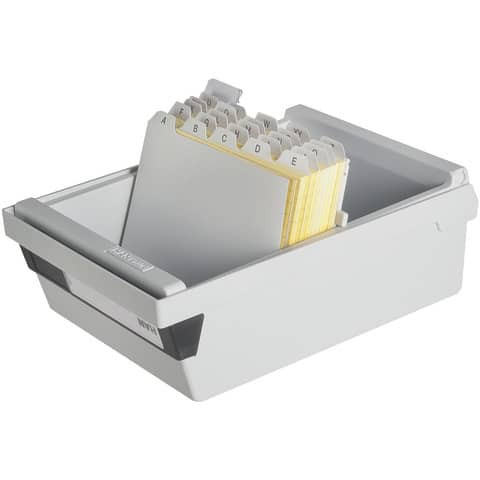 Karteikasten A6 quer lichtgrau HAN 966-11 800Kt