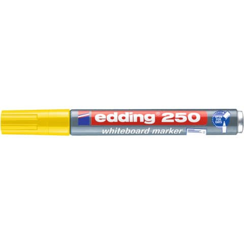 Boardmarker 250 1,5-3mm gelb EDDING 4-250005 Rundspitze nachfüllbar