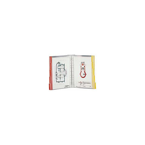 Wandhalter für 10 Sichttafeln A4 grau DURABLE 5674 10 73x322 mm