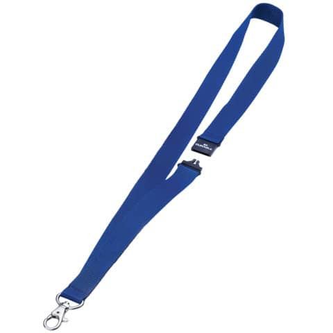 Textilband Karabiner 10ST d.blau DURABLE 8137 07 20mm-44cm