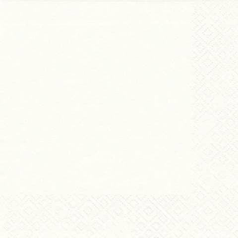 Serviette 33x33cm 20ST weiß BRAUN+C. 1012-0001