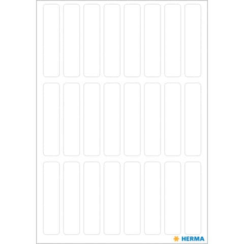 Etiketten 8x36 Vielzweck f. Dias HERMA 3724 weiß 168Et