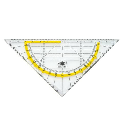 Geometriedreieck 16cm WEDO 0525 ohne Griff m. Facett