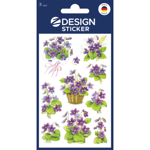 Schmucketikett Veilchen ZWECKFORM 4317