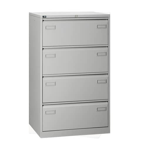 Hängeregistraturschrank 4 Auszüge l.grau BISLEY CDF4645 2 Bahnen