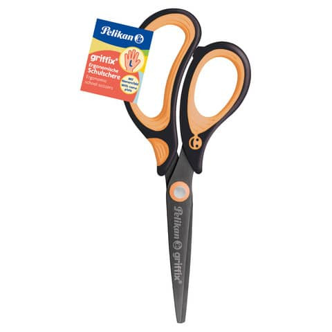 Schulschere Griffix links 15cm n.black PELIKAN 300009545 819046 Links spitz