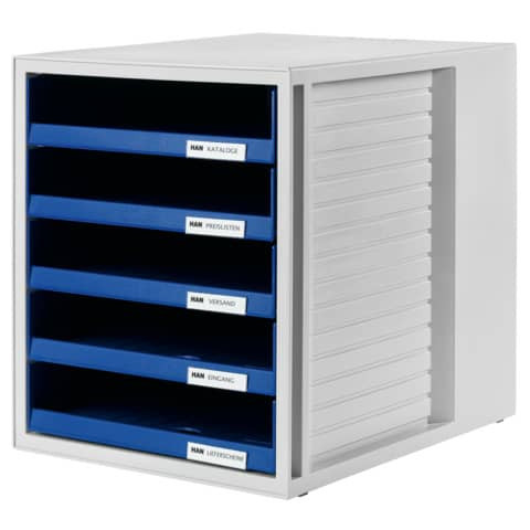 Schubladenbox blau HAN 1401-14 5 offene Schuebe