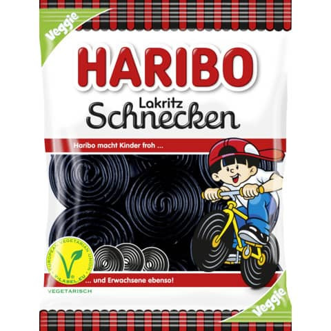 Haribo Lakritz Schnecken 175g Vegan Haribo 980637