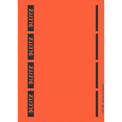 Rückenschild kurz breit rot LEITZ 16852025 SK 25x4ST