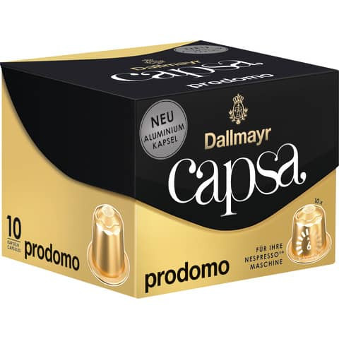 Kaffeekapseln Capsa Lungo prodomo DALLMAYR 3407857004 10 Kapseln à 5,6g
