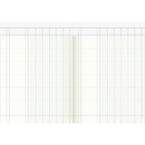 Spaltenbuch A4 40Bl 6Spalten K+E 8611061Kart.Kopf 7106K40KL