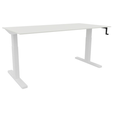 Schreibtisch man.höhenv. weiß/weiß Q-CONNECT KF14177 TRO0150MONT.+VERT.