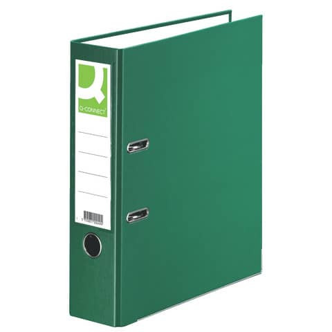 Ordner PP A4 80mm grün Q-CONNECT KF18724/15063360000