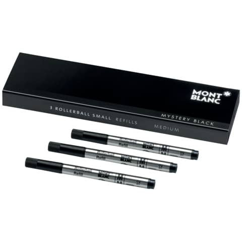Tintenrollermine 3St. small M schwarz MONTBLANC MB128240/107323 Mozart