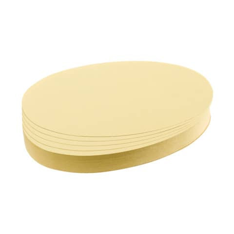 Moderationskarte - Oval, 190 x 110 mm, gelb, 500 Stück