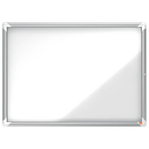 Schaukasten mit Klapptür - 8x A4, 97,2 x 69,2 x 3,7 cm, weiß, magnethaftend