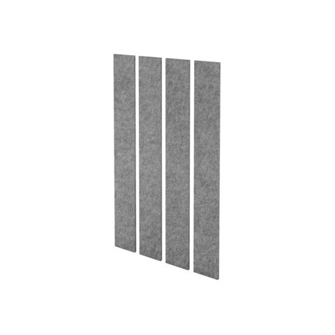 Wandelement Akustik grau HAMMERBACHER VAWP200/5 200x25x2,5