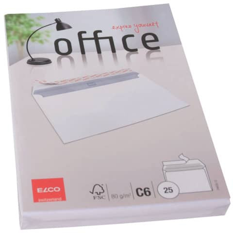Briefhülle C6 80g HK weiß ELCO 74459.12 Innendr. 25St