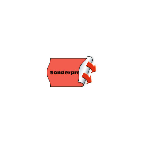 Auszeichnungsetiketten 26x16mm 6RL rot METO 30013411 permanent SONDERPREIS
