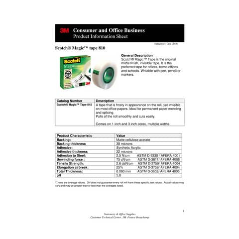 Klebefilm 12mmx33m unsichtbar SCOTCH M8101233 Magic