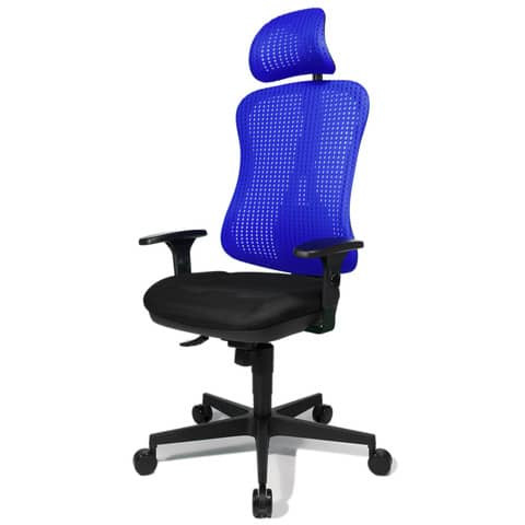Drehstuhl mit AL Headpoint SY blau TOPSTAR HE20PBC08X