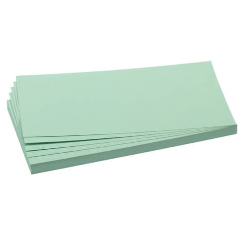 Moderationskarte - Rechteck, 205 x 95 mm, hellgrün, 500 Stück