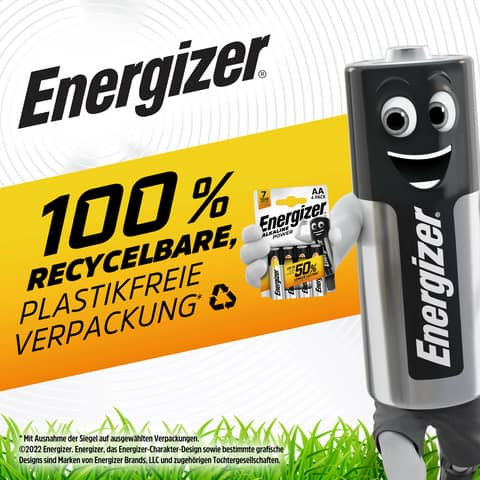 Batterie Micro AAA 24 Stück weiß/gelb ENERGIZER E303271700 Alkaline Power
