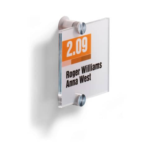 Türschild transparent DURABLE 4820 19 105x105mm