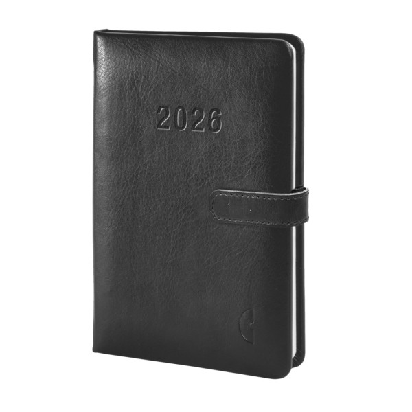 Buchkalender Hardcover Mini 2026 schwarz CHRONOPLAN 50826 Business Edition Woche