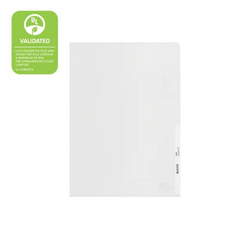 Sichthülle A4 Recycle farblos LEITZ 4001-00-03 genarbt