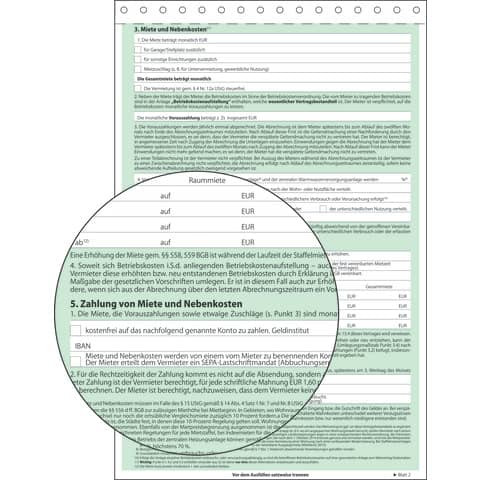 Mietvertrag A4 Einheits SD SIGEL MV480 4x2BL überg.Protok