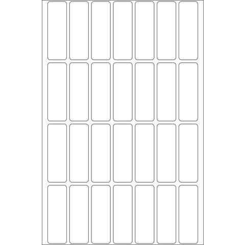 Etiketten 13x40mm 896 Stück weiß HERMA 2360 permanent haftend