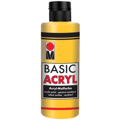 Basic Acryl mittelgelb MARABU 12000 004 021 80ml