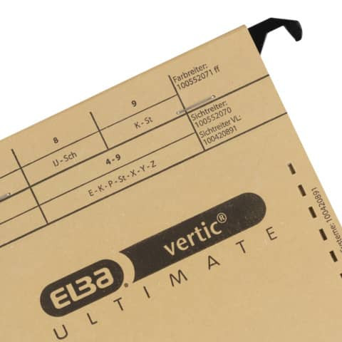 Hängehefter vertic ULTIMATE braun ELBA 100082310 85448 Personal-/Kredithef