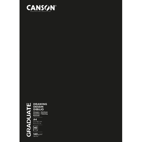 Skizzenbuch Softcover A4/20BL schwarz CANSON C31200L052 Graduate