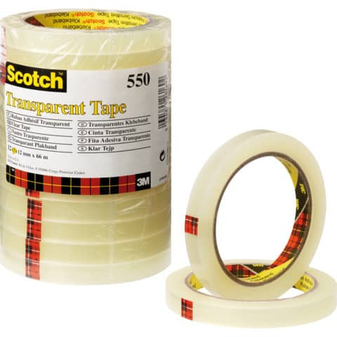 Klebefilm 550 19mmx66m transparent SCOTCH 5501966 8RL