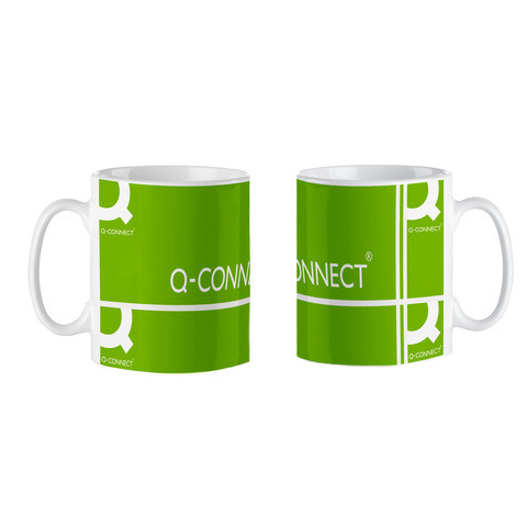 Kaffeebecher Keramik 0.33L weiß Q-CONNECT 41040001