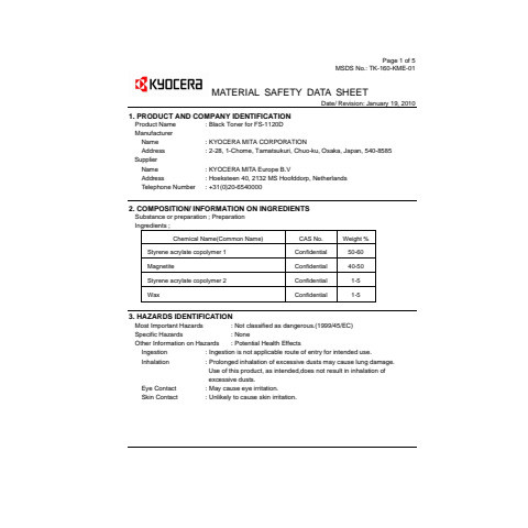 Lasertoner TK-160 schwarz KYOCERA 1T02LY0NLC