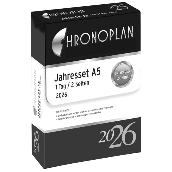Jahres-Set A5 2026 CHRONOPLAN 50206