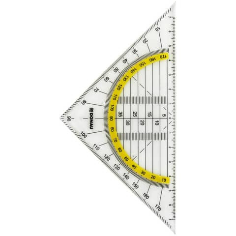 Geometriedreieck Flexi 16cm DONAU 4210003-00 o.Griff