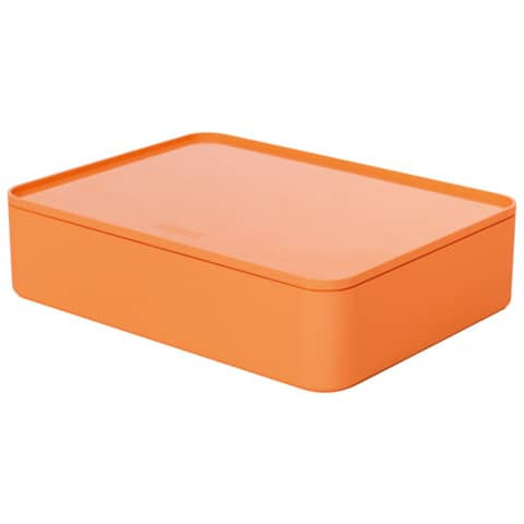 SMART-ORGANIZER ALLISON Utensilienbox mit Innenschale und Deckel - snow white/apricot orange